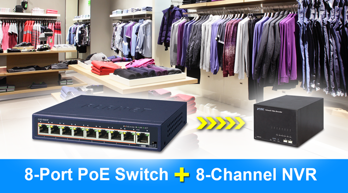 Idealnie zintegrowane rozwiązanie dla kamer IP PoE i systemu NVR