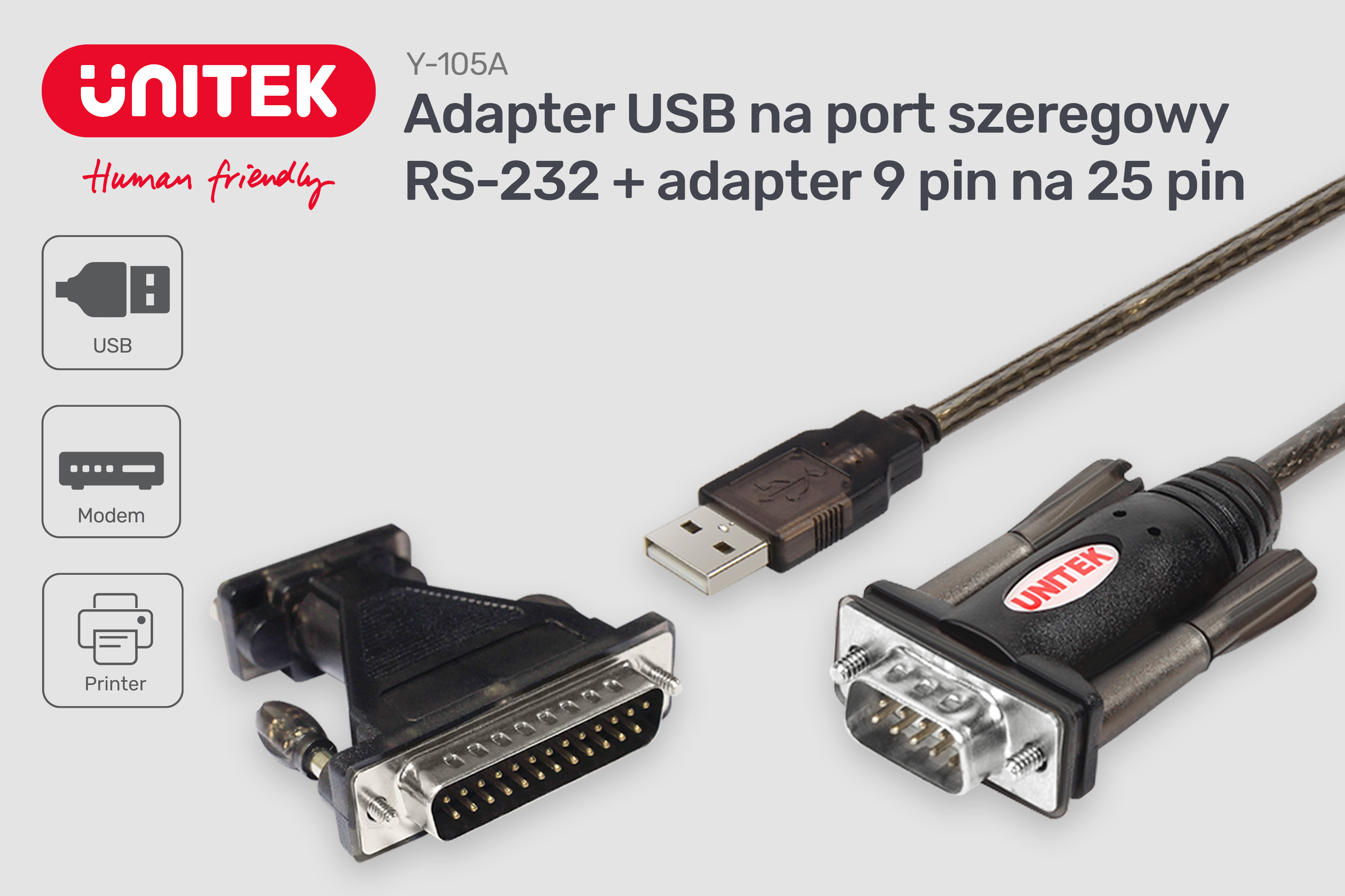 Adapter USB na port szeregowy
