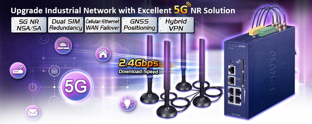 Uaktualnij sieć przemysłową za pomocą bramy komórkowej 5G NR