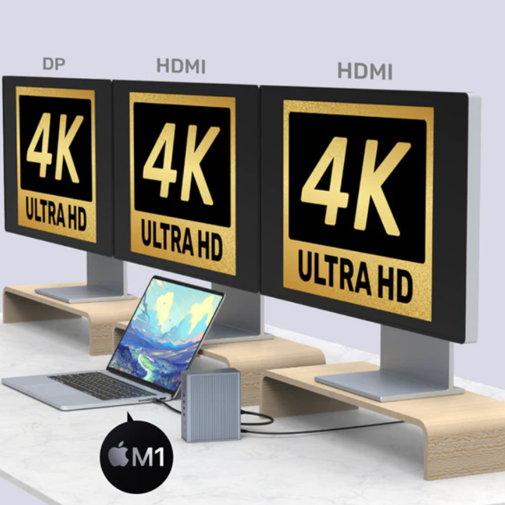 Unitek stacja dokująca z HDMI i DP w 4K