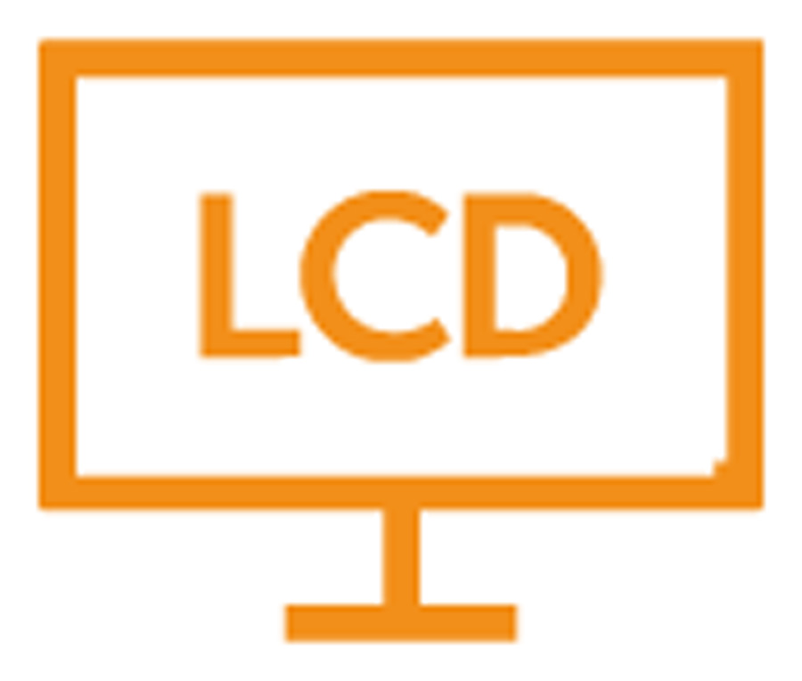 Czytelny wyświetlacz LCD ikona