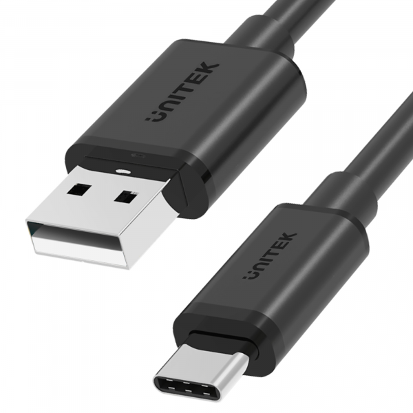 Unitek przewód USB-A - USB-C krótki 50cm Y-C481BK